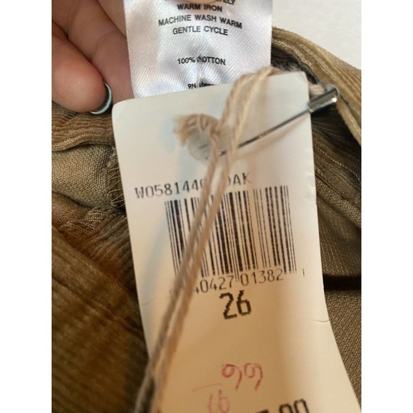 NWT FRX Clothing Stuart Mini Skirt OAK Size 26 MSRP 97.00 courderoy - Picture 5 of 8